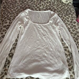 White Long Sleeve Top